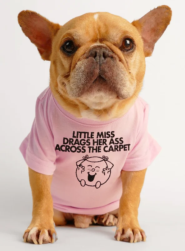 Winter warm clothes for catsLittle Miss Drags Across Carpet Dog Tee